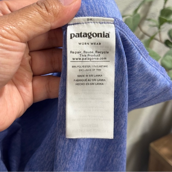 Patagonia Size Medium Seabrook Bandha Dress Knotted V Neck Knee Stretch Outdoor - Picture 5 of 8